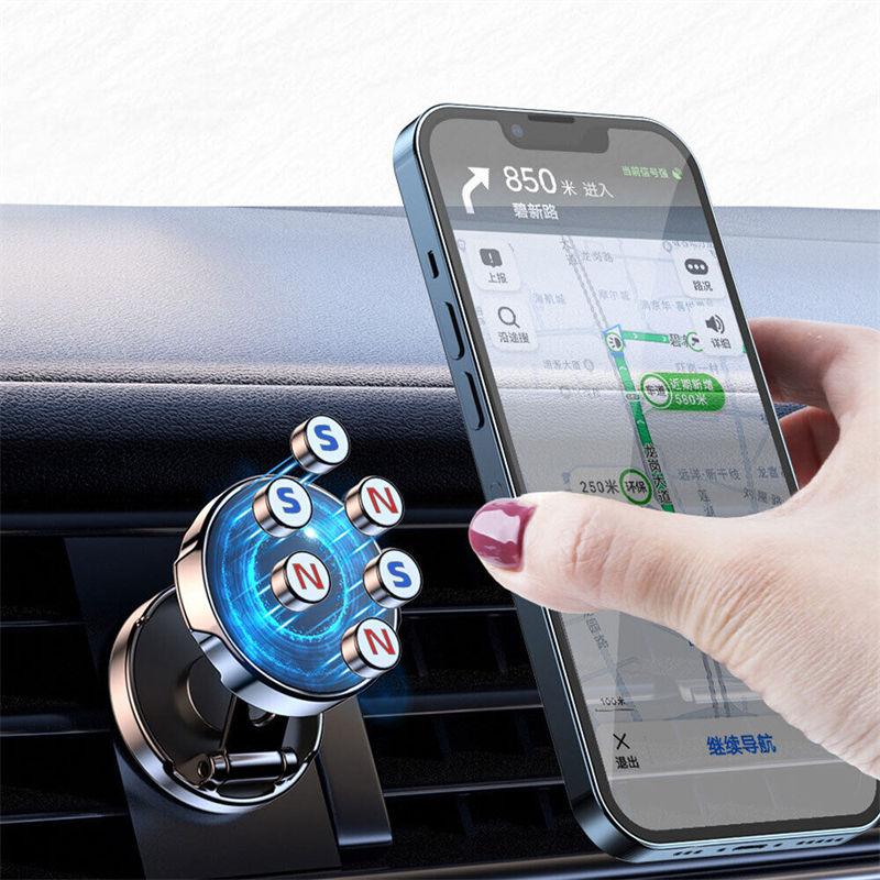 Car Magnetic Phone Holder 360 Rotating Universal Dashboard Mount Accessories Cars Phone Stand GZW