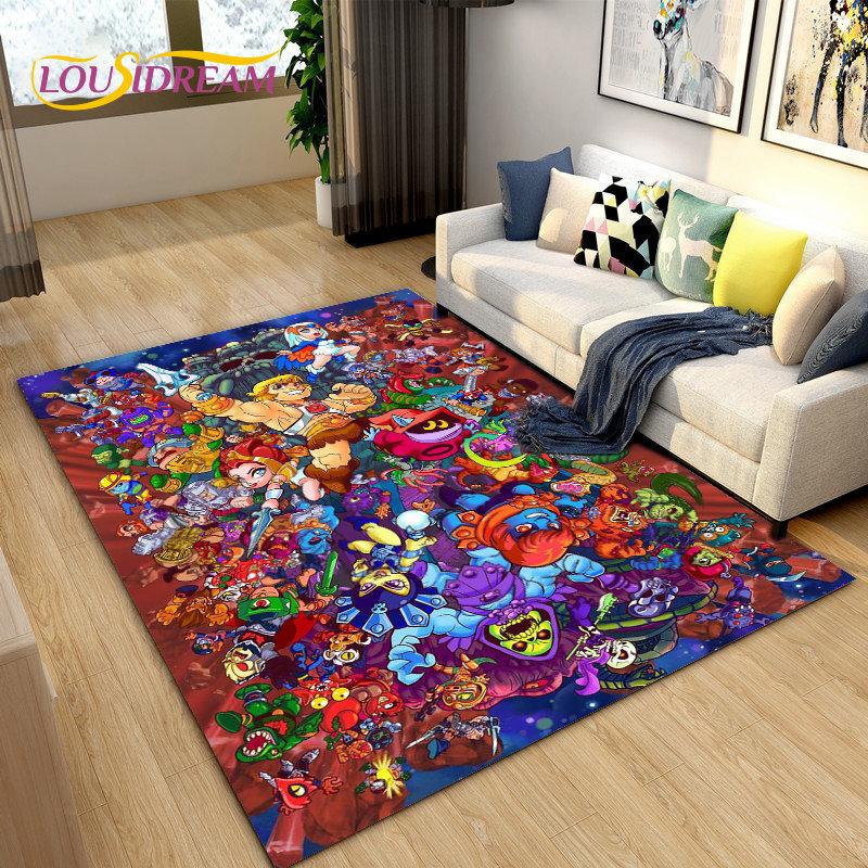 He Man and the Masters of the Universe Area Rug,Carpet Rug for Living Room Bedroom Sofa Doormat Decoration,Non-slip Floor Mat