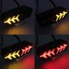 LED Brake Tail Lights Ultra-Bright Integrated Fishbone Flowing Tail Light Safe Motorbike Brake Rear Light Motorcycle Taillight