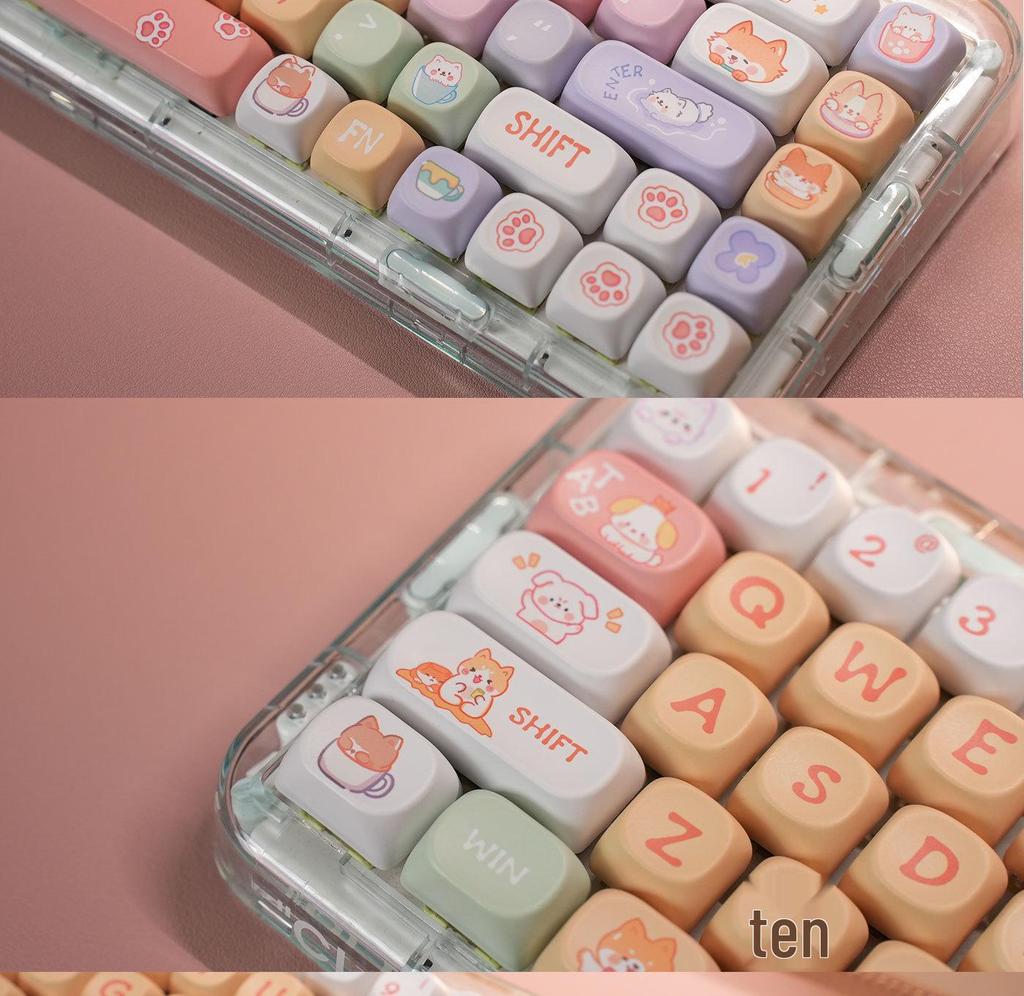 Crayon Shin-chan Cute Pink Custom PBT Keycap for Mechanical Keyboards