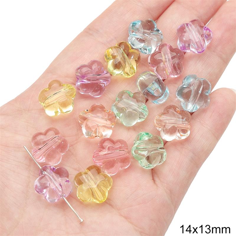 Acrylic Transparent Animal Rabbit Bear Heart Beads for DIY Jewelry 20 Pcs