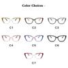 SHAUNA Retro Cat Eye Contrast Color Women Glasses Frame Fashion Clear Anti Blue Light Eyewear Men Optical Colorful Frame