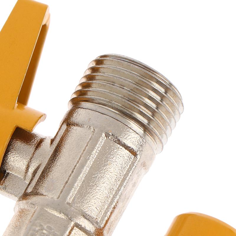 3 Way Diverter Valve Switch Brass Water Diverter Shower Head Shut-Off Valve Valve Hose Connector Water Hose Adapter