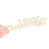 Cut Wood DIY Crafts Hanging Ornaments Merry Christmas Wood Pieces Xmas Decoration Wooden Slice