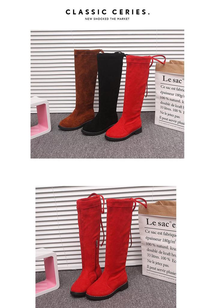 Girls' Korean Style Long Boots - Autumn/Winter 2025 Princess High-Top Children's Shoes
