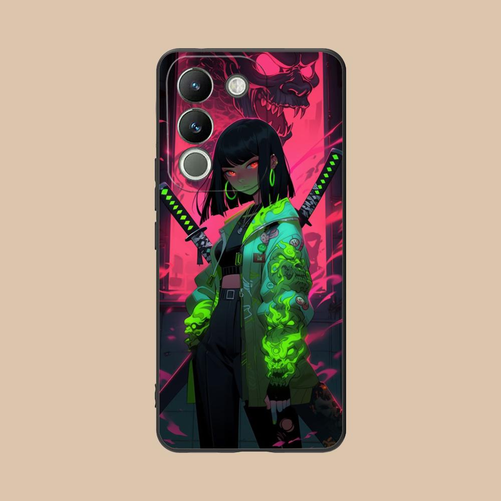 Anime Girl Mobile Phone Case for VIVO V60 V50 V40 V30 V29 V27 V25 V23 Pro Lite 5G Colorful Printing Cover Luxury Cover