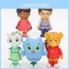 Livfulla Daniel Tiger's Neighborhood Friends Actionfigurer Perfekt Julklappssamling för Barn