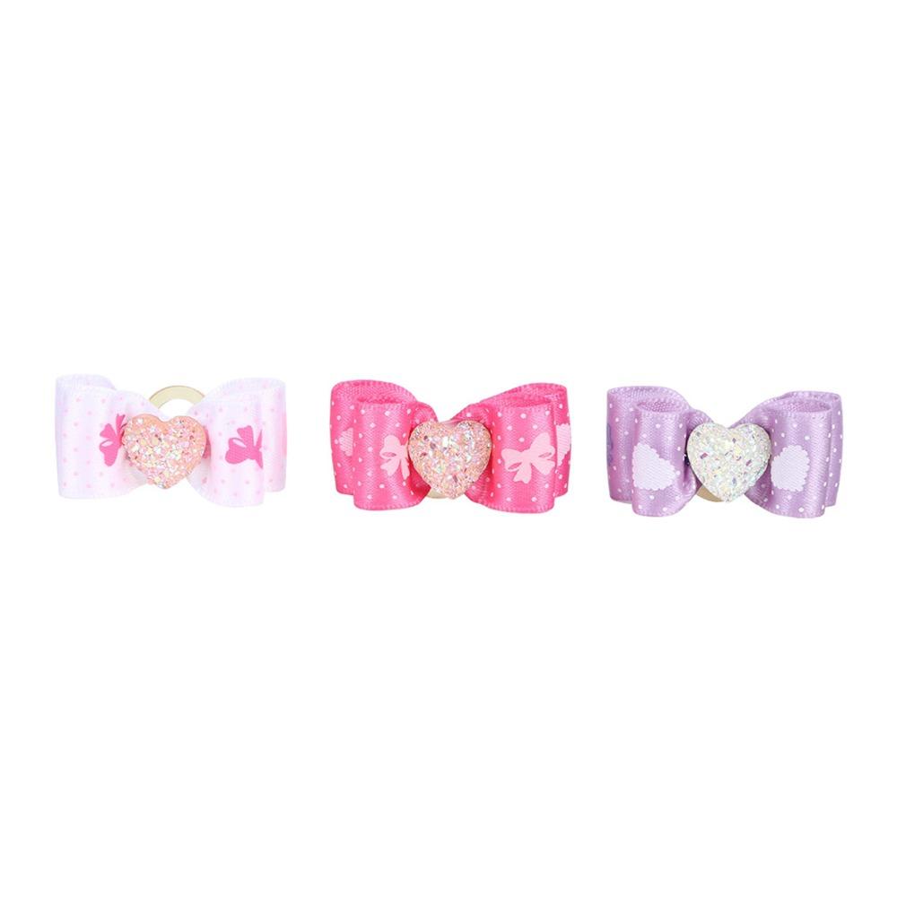 15Pcs Rainbow Ribbon Pet Bow Hair Bows Gradient Tone Gradient Ribbon Bow  Pet Hair Arrangement