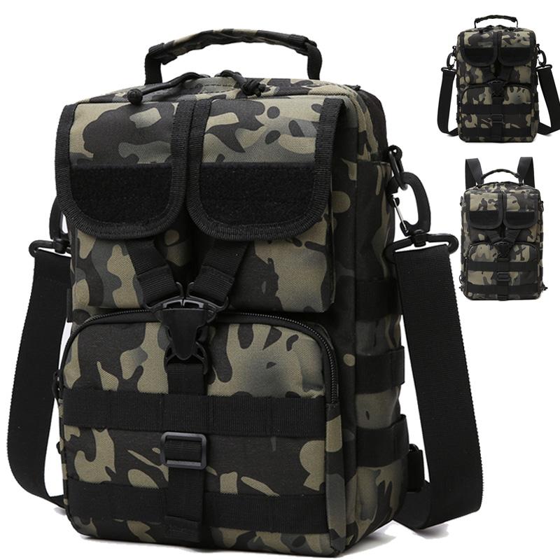 

Camping Backpack Messenger Bag For Men Chest Molle Tactical Shoulder Crossbody Climbing Hiking Fishing Travel Handbag Backpack