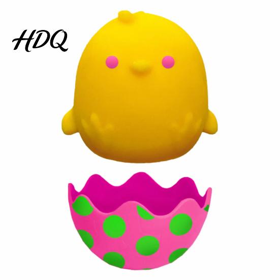 Animal Stress Toy Simulated Chick Squeeze Relief Broken Egg Chicken Sensory Shaped Fidget Focus Aid Relaxation Anxiety Relieving Hand Kids