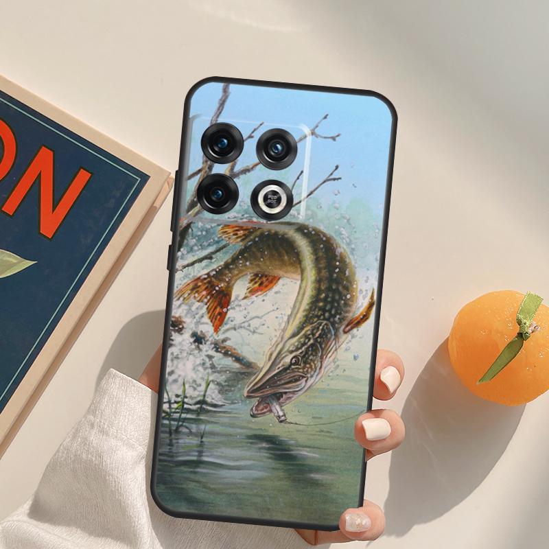 Hecht Fisch Angelköder Box Für OnePlus 13T 10T 10R 12R 13R 15 13 12 11 10 9 Pro Nord CE 5 2 3 4 Lite N20 N30 Hülle