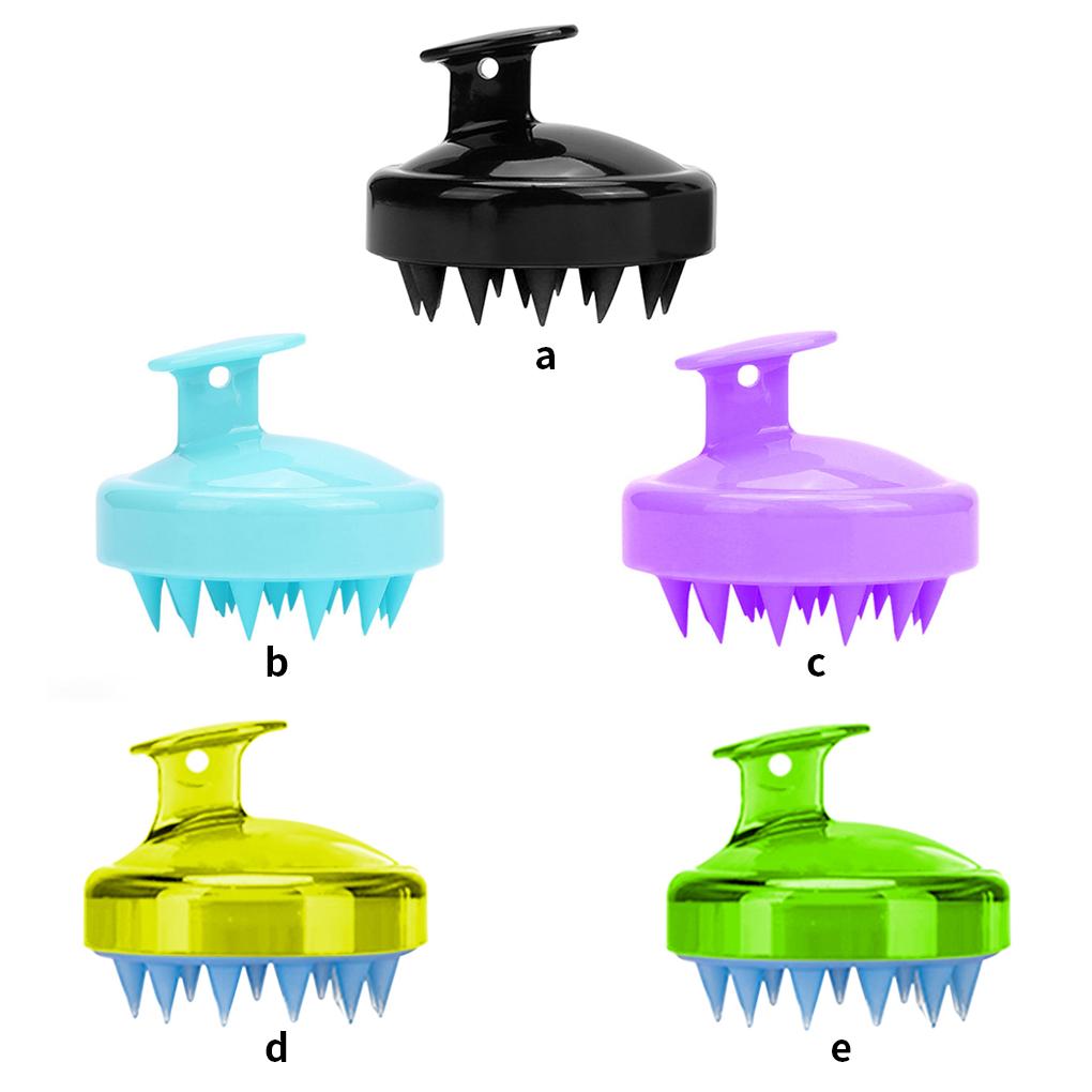 Silicone Brush Scalp Head Washing Hair Curly Hairbrush Pocket Professional Smooth Cleaning Massage Gifts for Girls