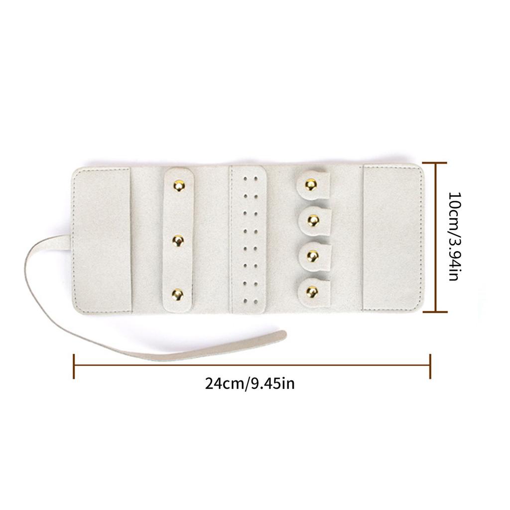 Mehrzweck Schmuckbeutel Weiche Mikrofaser Reiseaccessoires Aufbewahrungsrolltaschen Praktischer Handlicher Schmuckorganizer