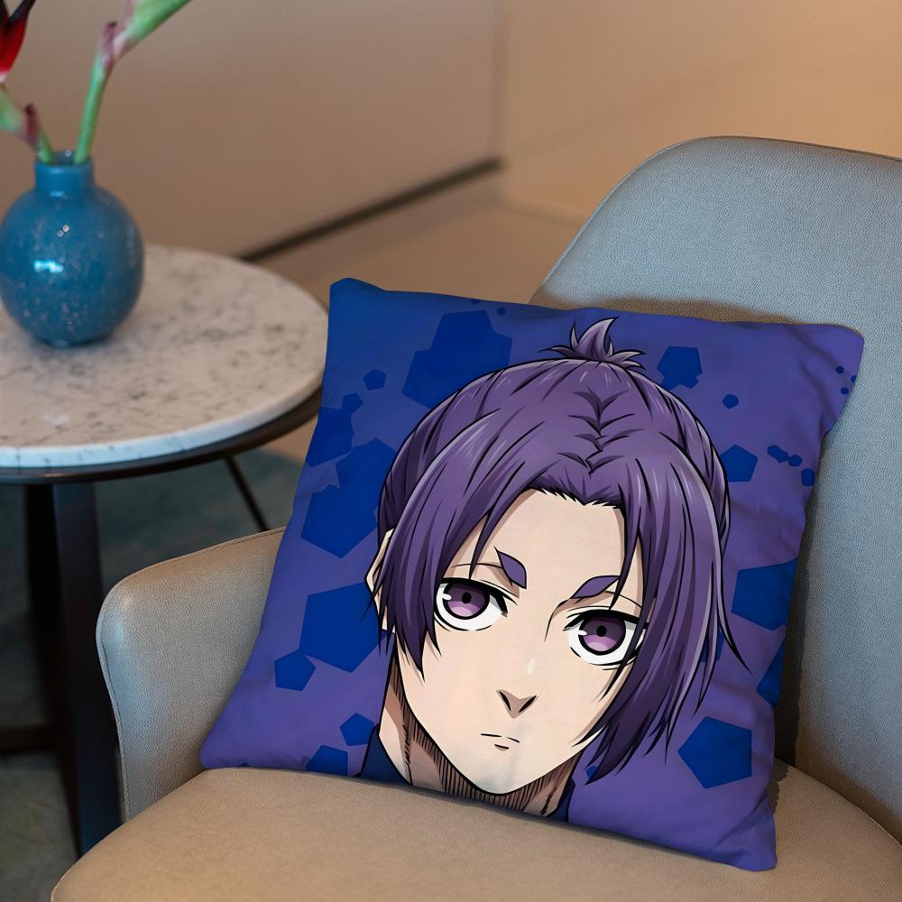 Blue Lock Anime Cushion Cover 2-in-1 Reversible Plush Pillow Cover | Car/Sofa/Bed | Perfect Gift