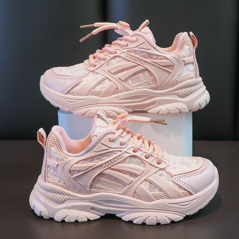 Новая универсальная детская обувь весна-осень обувь для девочек и пап сетчатая дышащая — фото 3