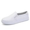 Women's Genuine Leather Casual White Loafers - Soft, Breathable, Versatile Flats