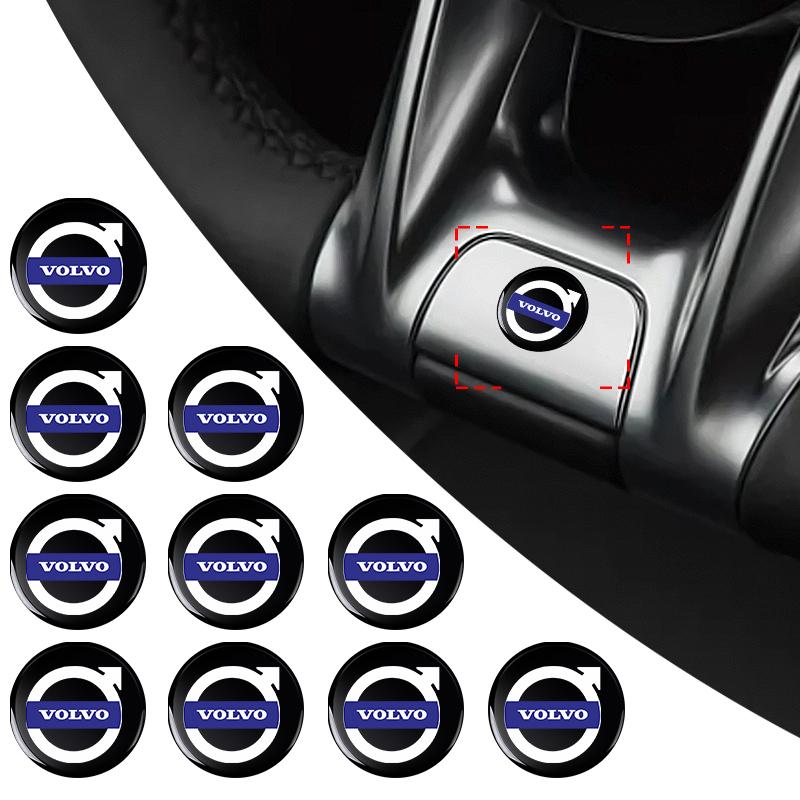 Car Remote Key Sticker Aluminum Emblem Decoration Decal For Volvo XC90 XC60 XC40 V40 V50 V60 S40 S50 S60 S70 S80 S90 240 C70 FN Vnl Truck