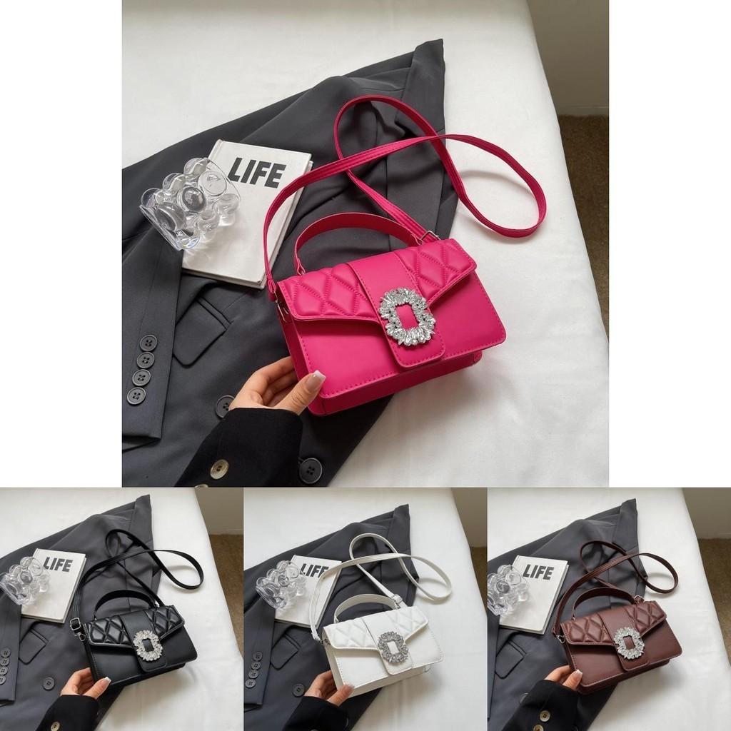 Stylish Vintage Small Handbag For Women 2024 Fashion Trendy Pu Leather Shoulder Bag With Stitching Elements Perfect For Summer