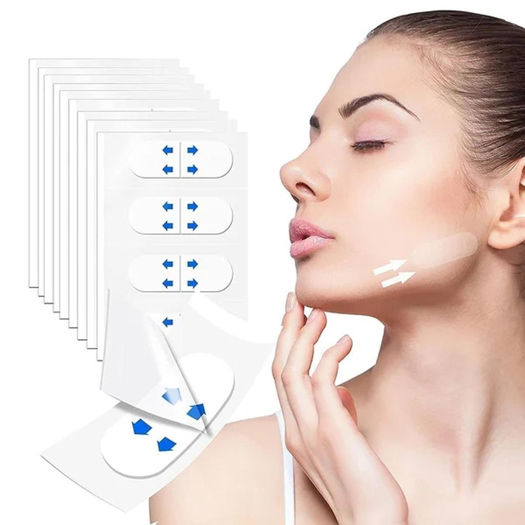 40/80pcs Lifting Face Stickers Invisible Transparent Thin Face Patche Lift Tools V-Shape Face Wrinkle Sagging Skin Adhesive Tape