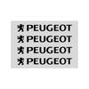 4Pcs Car Door Handle Stickers Tire Rear View Mirror Decals For Peugeot 308 408 508 RCZ 208 3008 2008 206 207 108 406 407 408 206 207 208 306 307