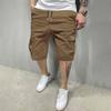 Men's Cargo Shorts Multi Pocket Relaxed Fit Drawstring Waist Casual Knee Length Shorts for Daily Wear