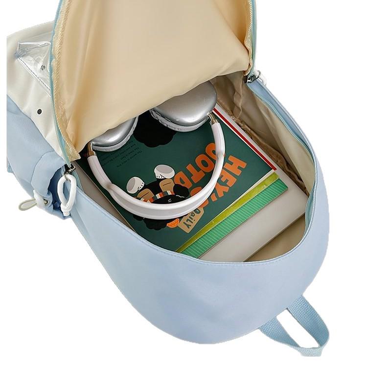Large Capacity Japanese Style Backpack - Lightweight, Cute Cartoon Design for Female Students
