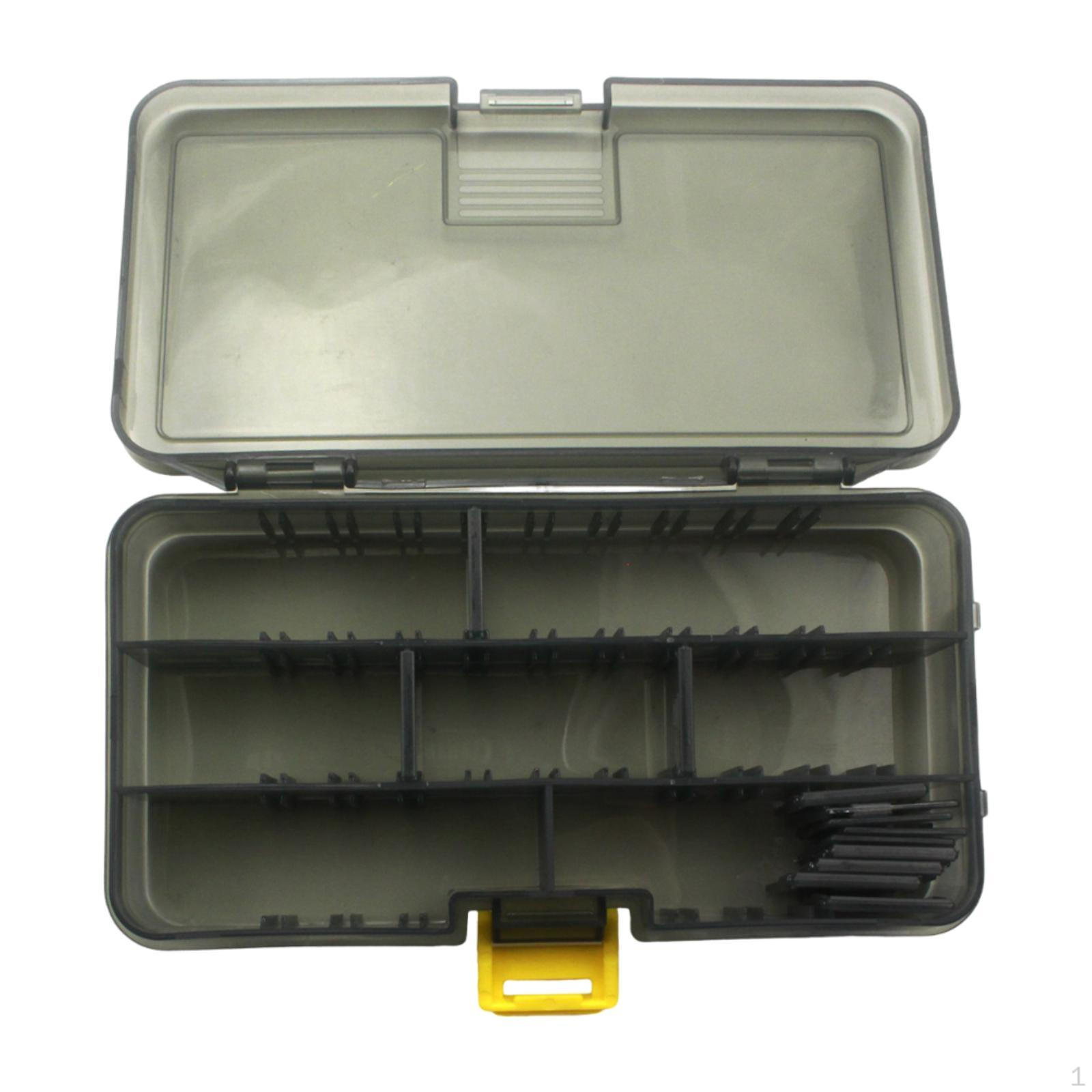 

Tackle Box with Adjustable Dividers Accessories Fishing Storage Case