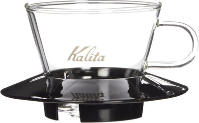 Kalita Coffee Dripper Wave Series for People Glass Dripper Made of Glass Black Drip Equipment For 1 Person or 2 People 1 Cup or 2 Cups Stylish Camping
