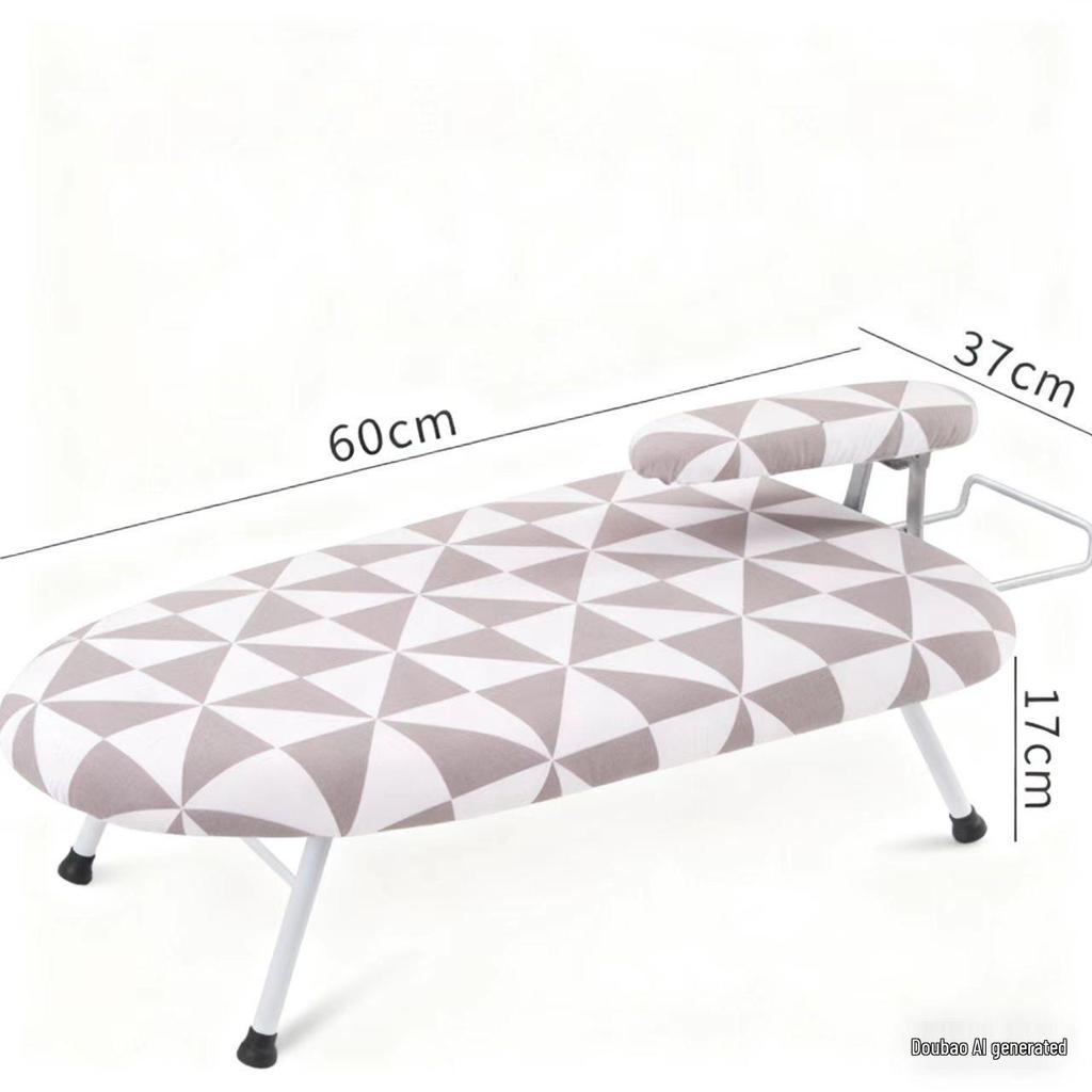 Thickened Anti-Scald Folding Ironing Board with Iron Pad and Rack