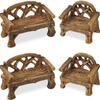 Garden DIY Craft Resin Bench Miniature Park Seat Ornaments Furniture Figurines Lawn Chairs Set