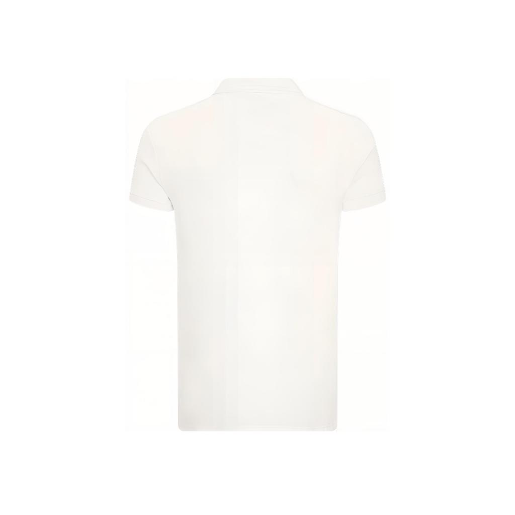 Calvin Klein Casual Letter Embroidery Breathable Short Sleeve Polo Shirt Men Polo Shirts White J320771YAF