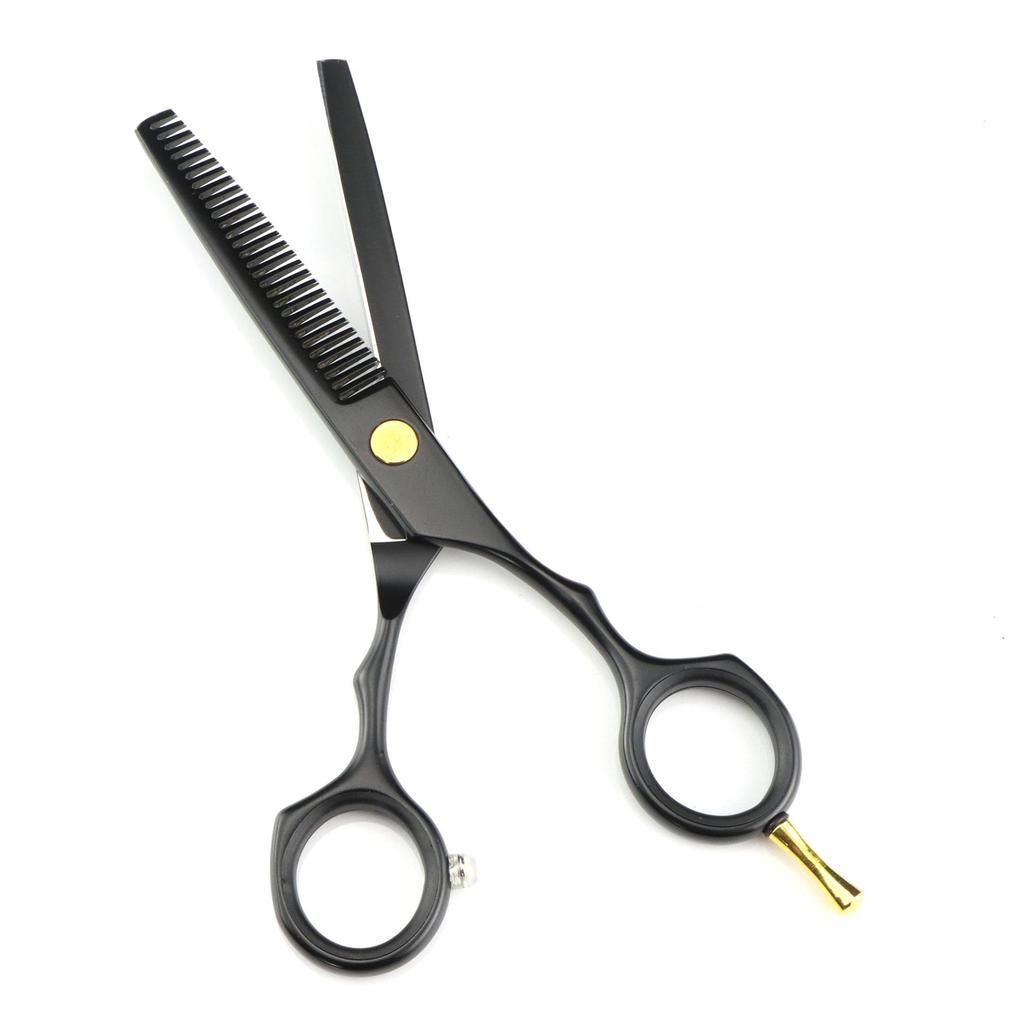 5.5-Inch Black Hairdressing Scissors & Thinning Shears Set