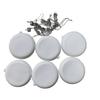 5/12PCS Painting Christmas Blank White Ball Ornaments DIY Desktop Decorative Tree  Christmas Gifts