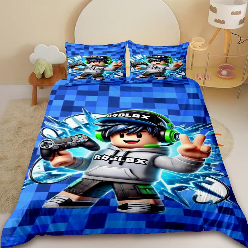 Roblox Duvet Cover Cartoon Game Teens Bedding Set Comforter Cover Soft Bedroom Dormitory Home Decor Best Gifts