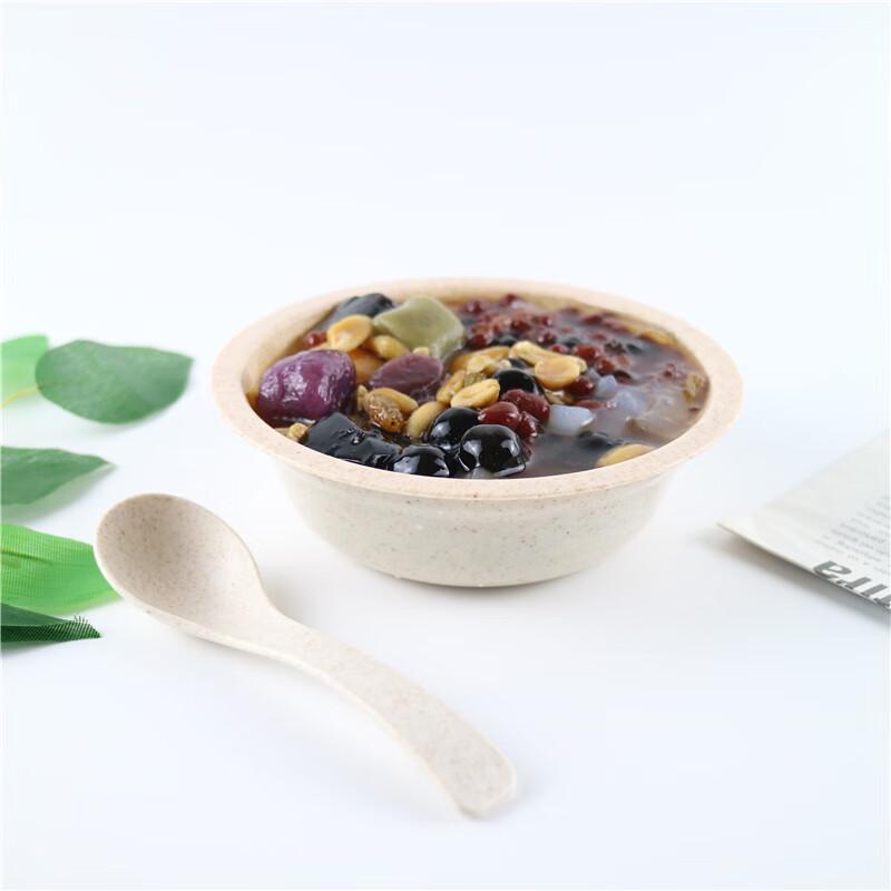 Pabei Disposable Wheat Straw PP Spoons