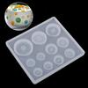 Button Shape Silicone Mold Resin DIY Button Handmade Mold With Hole Pendant Button Non-stick Art Mold Decor Cake Baking Tools