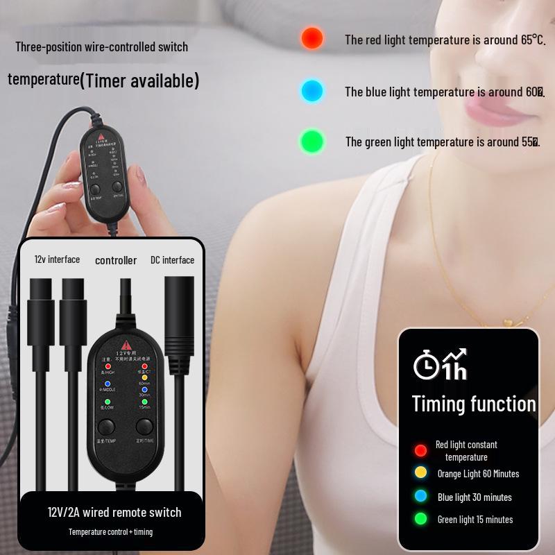 Women's and Men's Electric Heated Foot Warmers - Continuous Plug-In Heat Shoes