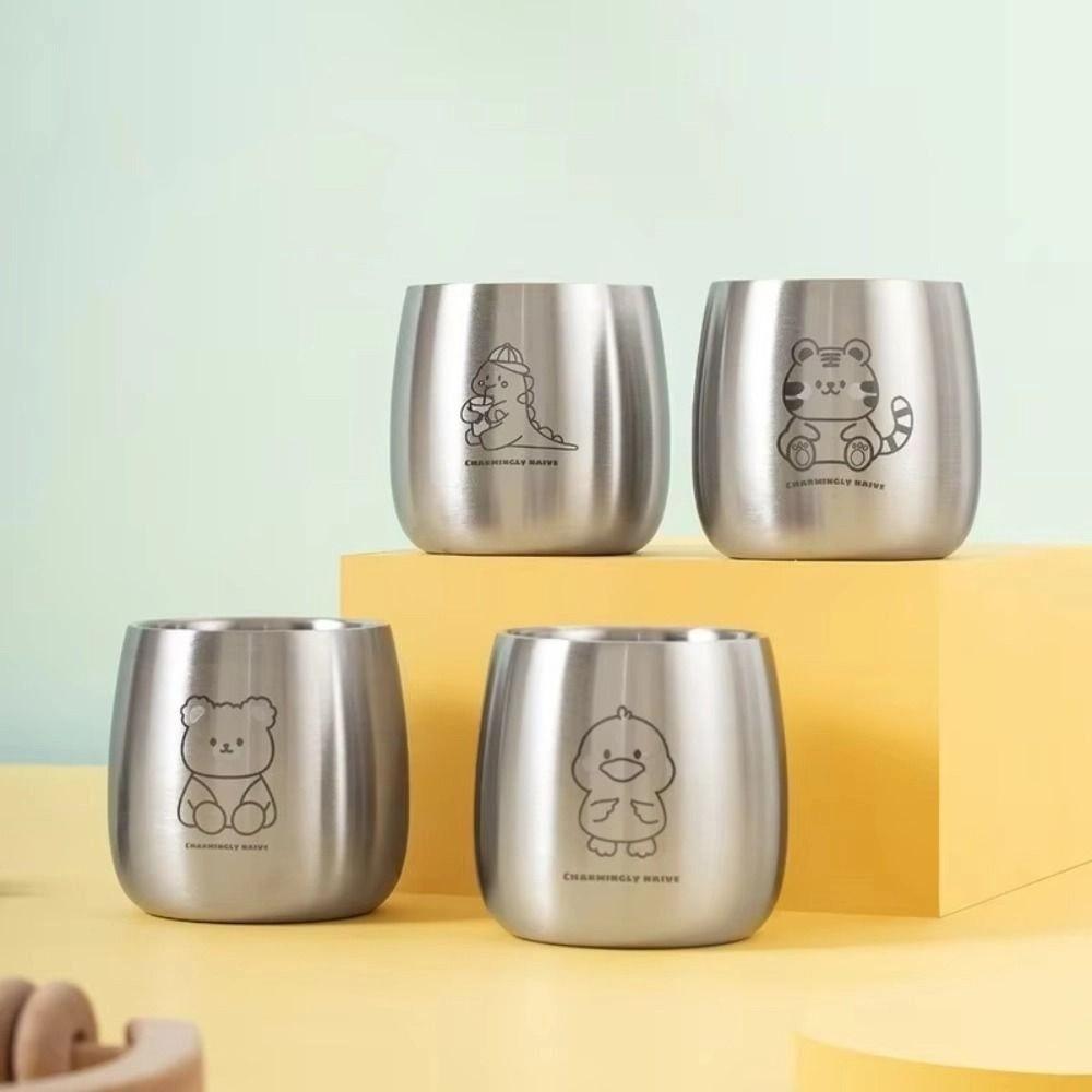 Anti Scalding Kids Drinking Cup Cute Pattern Kindergarten Milk Cup Tumbler Coffee Mug  Adult
