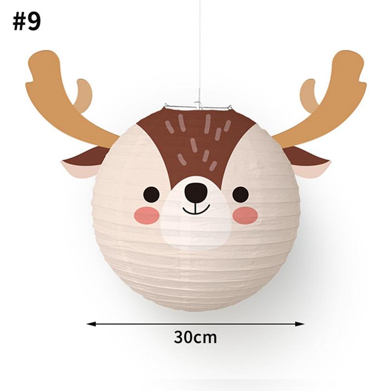 Christmas Lantern Round Paper Lanterns Xmas Decoration Hanging Pendant Christmas Party Supplies Lanterns navidad decoracion 2026