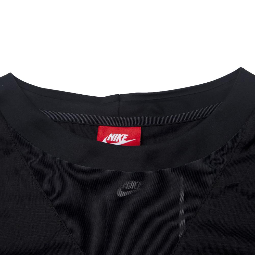 Nike Lässiges Sport Rundhals-Pullover Kurzarm-T-Shirt Damen Tops Schwarz 829756-010
