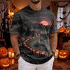 Men's Halloween Round Neck Short Sleeve T-Shirt