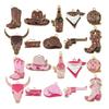 Cross-border Cowboy Western Bracelet: Horseshoe, Hat, Cactus Alloy Pendants for DIY Jewelry.