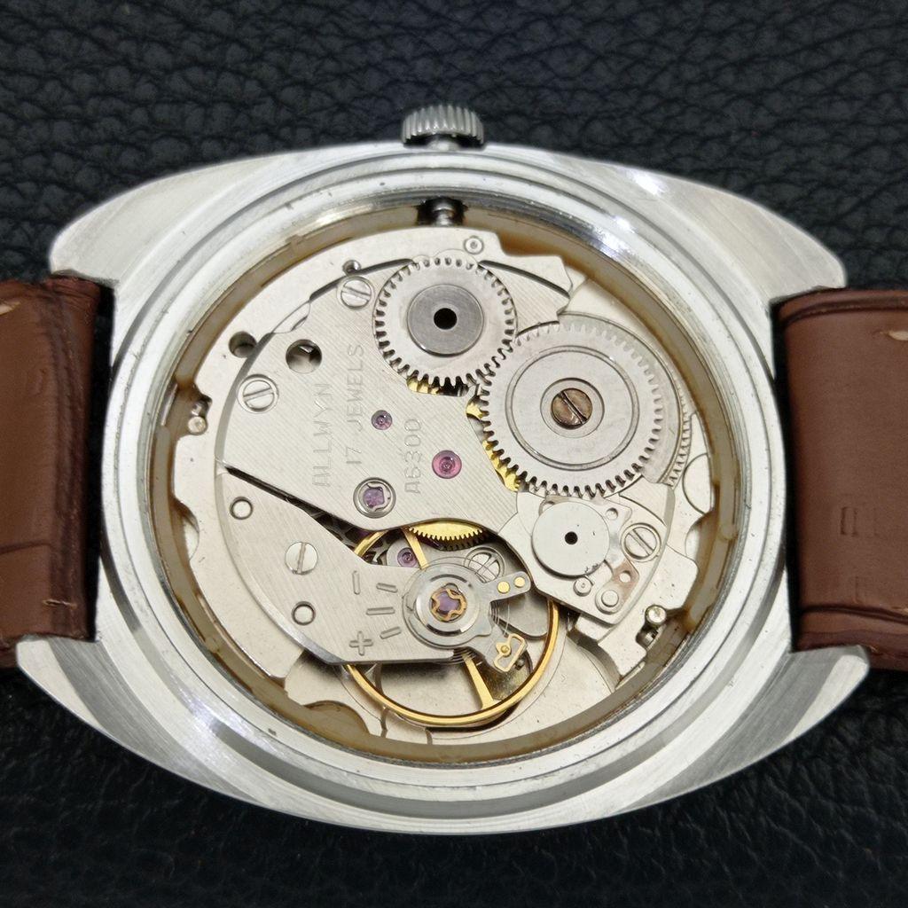 VINTAGE ALLWYN 6300A HANDOPWINDING INDIA HEREN ORIGINELE WIJZERPLAAT HORLOGE a708143-1