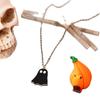 Trendy Halloween Ghost Pendant Necklace for Women - Stylish and Unique Enamel Design