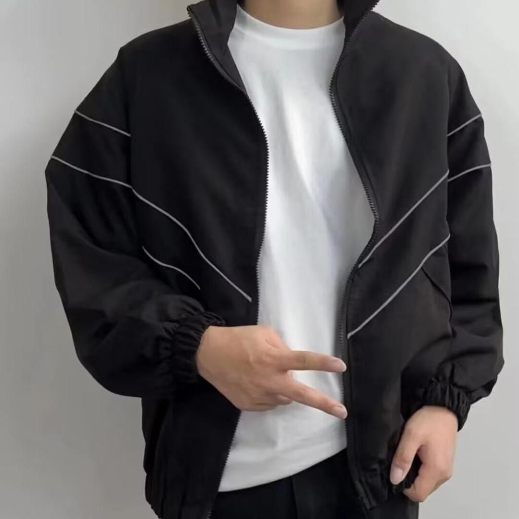 Men's Trendy Harajuku Style Loose Jacket - Spring/Fall 2025 Collection