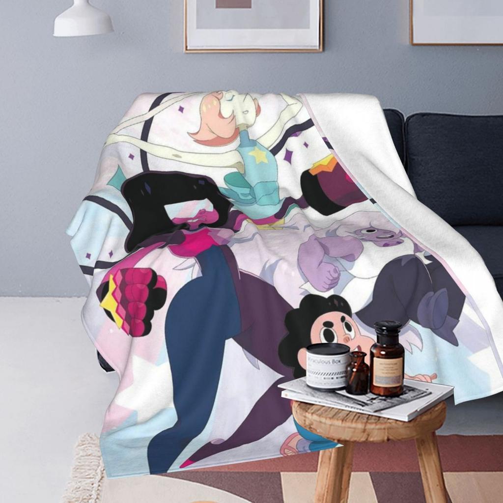 Steven Universe Cartone Animato Carino Coperta Pile Coperta da Divano Coperte da Lanciare per Divano Biancheria da Letto Coperte da Viaggio Copriletto Trapunta