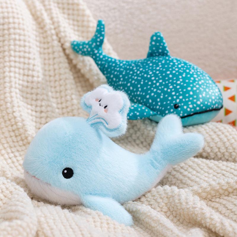 Cute Cute Whale Doll Plush Toy Aquarium Whale Shark Doll Children Soothing Doll Birthday Gift