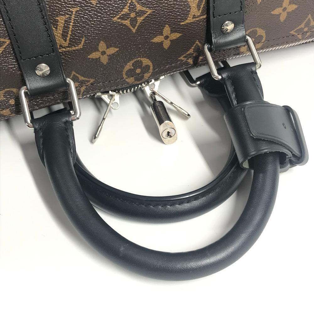 Louis Vuitton M56711 MonogramMacassar Keepall-Bandouliere45 Shoulder Travel Bag