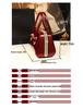Patent Leather Mom's Handbag: Fashionable Genuine Leather Crossbody Shoulder Bag