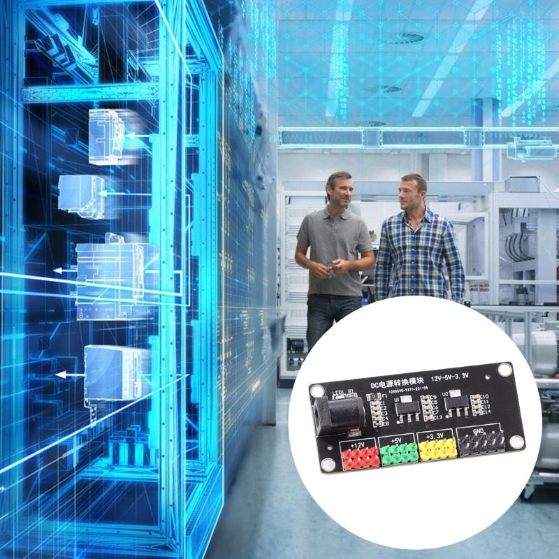 12V To 3.3V 5V 12V Electricity Adapter Output Stepping Down Power Supply Module Electronic Kit Electricity Regulator Circuit Board